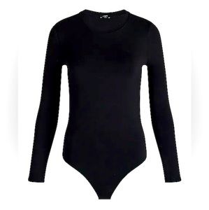Express supersoft fitted crew neck long sleeve bodysuit